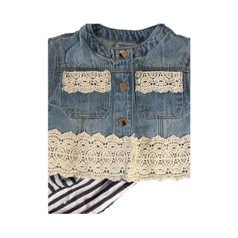 Mayoral Dress &‎ Denim Jacket Bundle
